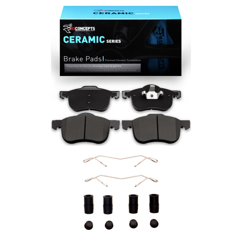 Volvo V70 Brake Pads - Front - R1 Concepts - Ceramic Pads + Hardware Kit - `99-`09 Volvo V70 Brake Pads - Front - R1 Concepts - Ceramic Pads + Hardware Kit - `99-`09
